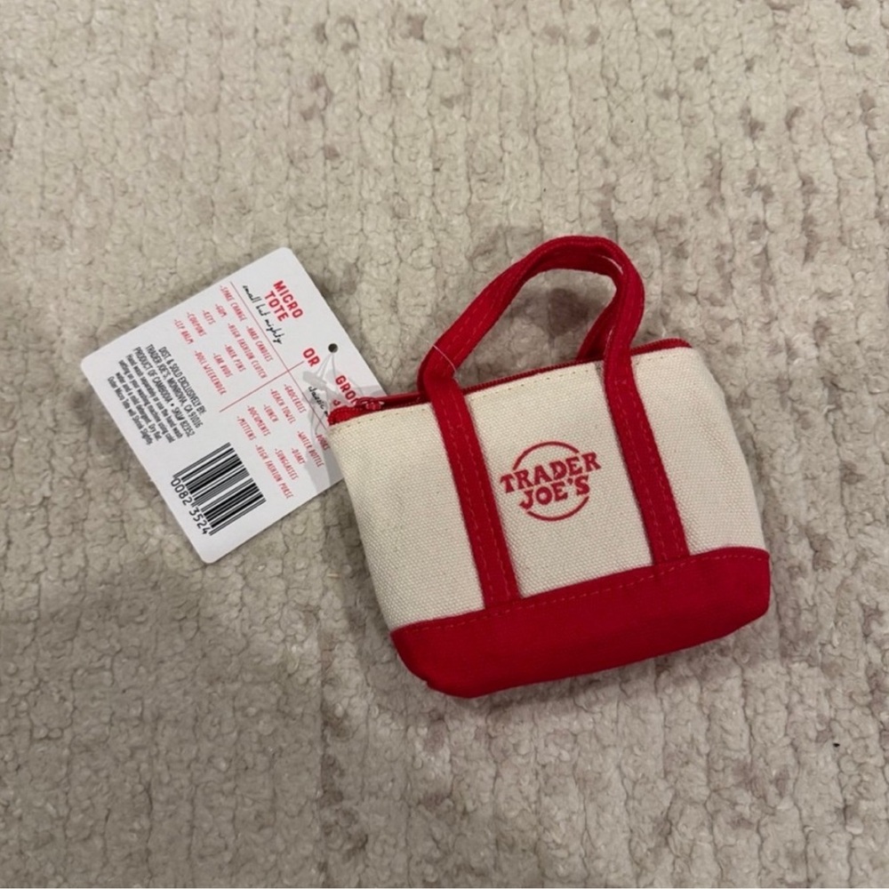 Trader Joe’s Canvas Tote Bag Set - Red, Black, Green